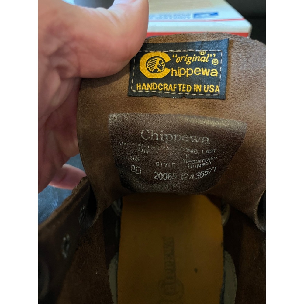 Chippewa Service Boots Brown - Picture 7 of 7